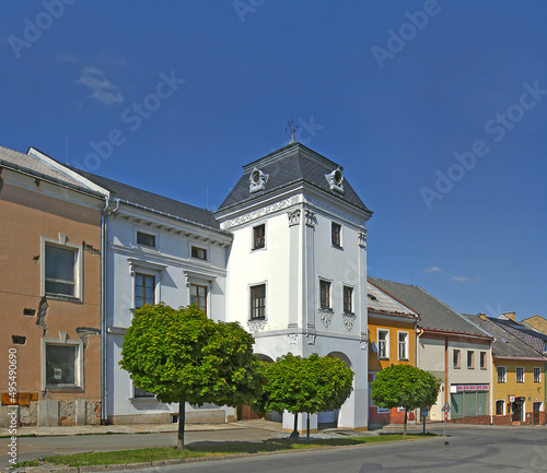 The main square and House Pod Podloubim (Under Arcades), Zabreh na Morave - Czech Republic photo