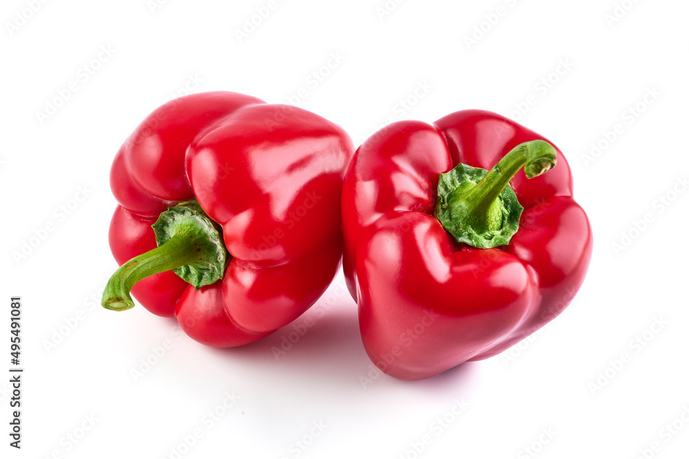 Fresh paprika, Bell Pepper, isolated on white background. High resolution image. Fresh paprika, Bell Pepper, isolated on white background. High resolution image.