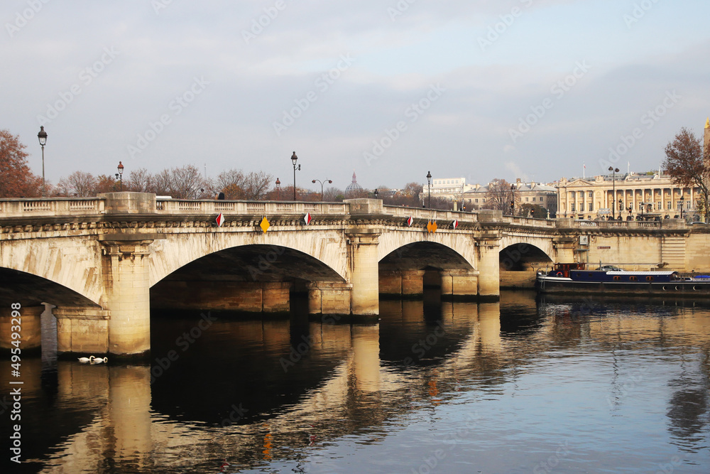 The bridge of Concorde in Paris, France