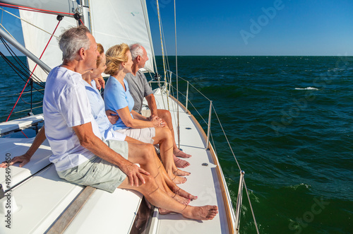 Freedom in retirement for American seniors on yacht © Spotmatik