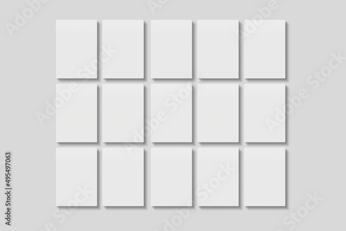 Blank paper for mockup. 3D Render.	
