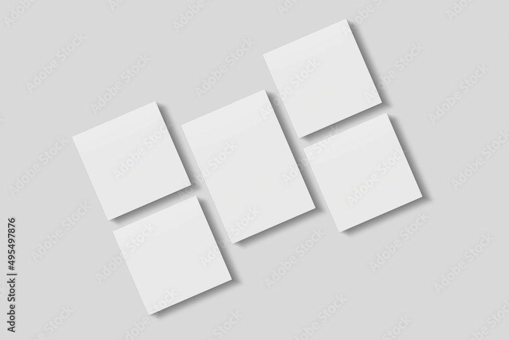 Blank paper for mockup. 3D Render.
Blank paper for mockup. 3D Render.