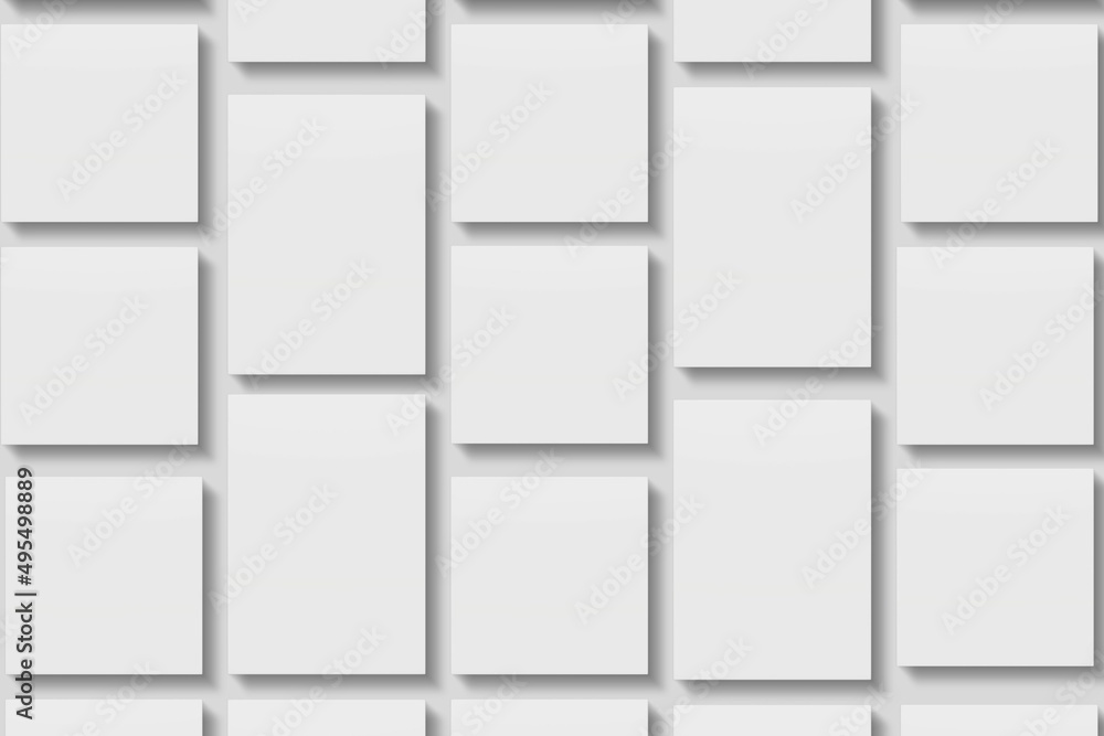 Blank paper for mockup. 3D Render.
Blank paper for mockup. 3D Render.