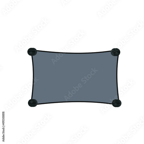 Car Window Sun Shade Stock Illustration.