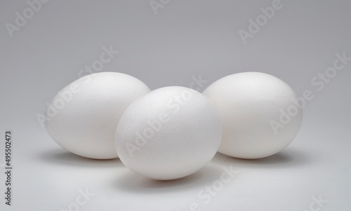 Eggs on White Background