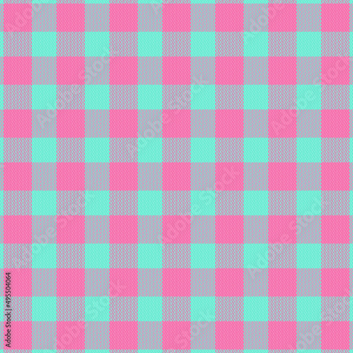 Tartan plaid pattern with texture and retro color.