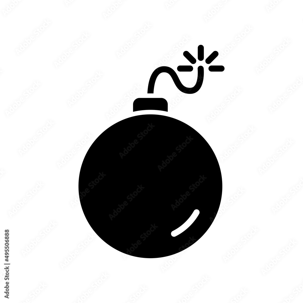 Bomb Icon Logo Design Vector Template Illustration Bomb Icon Logo Design Vector Template Illustration