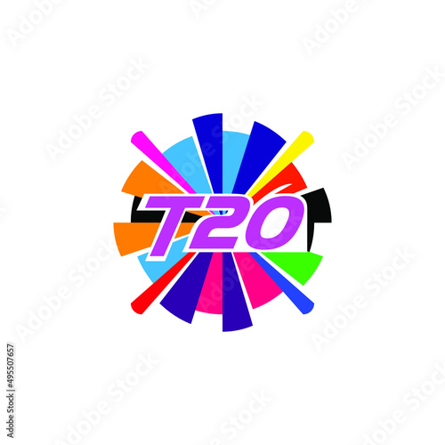 abstract cricket premier league logo or poster design