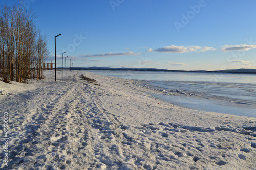 Coast of the White Sea in March 2022  © nikpul
