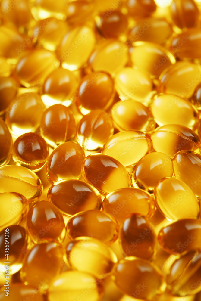 Background of capsules in a shell with vitamin Omega 3 Fish oil Background of capsules in a shell with vitamin Omega 3 Fish oil