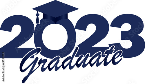 Class of 2023 Logo Graduation Logo Dark Blue