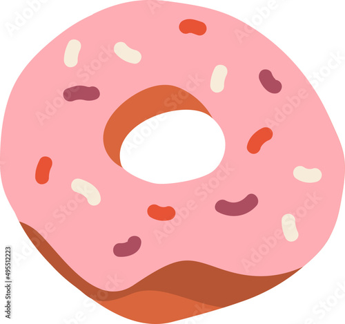 Donut Cartoon Illustration