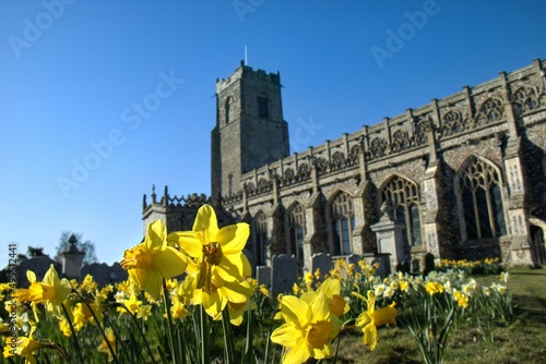 The Holy Trinity Church in the village of Blythburgh in Suffolk, UK photo