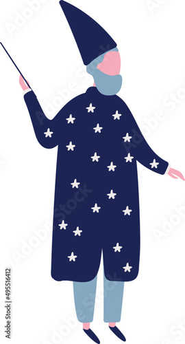 Wizard Cartoon Illustration
