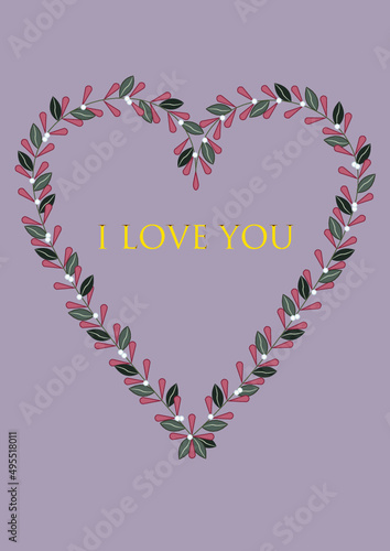 Heart of flowers