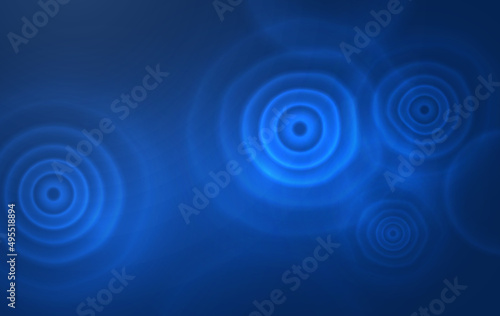 Circular touch wave in glowing futuristic style. Water ripple effect top view.Vector illustration of liquid splash from a drop