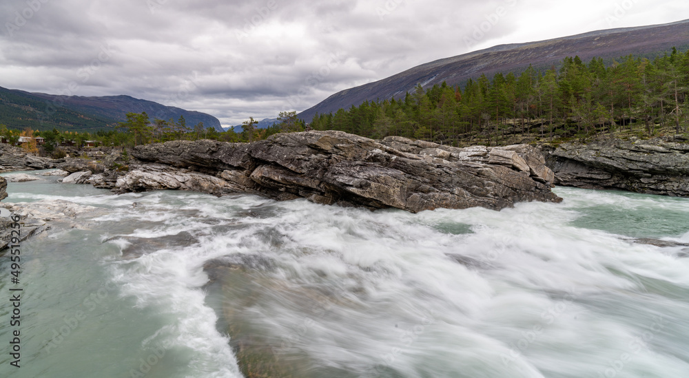 Dønfoss Campground Area, Skjåk County, Oppland County Dønfoss Campground Area, Skjåk County, Oppland County
