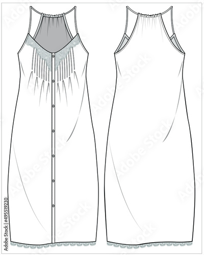 WOVEN AND TEES NIGHTWEAR TANK AND SHORT IN CHECK FOR WOMEN IN EDITABLE VECTOR FILE