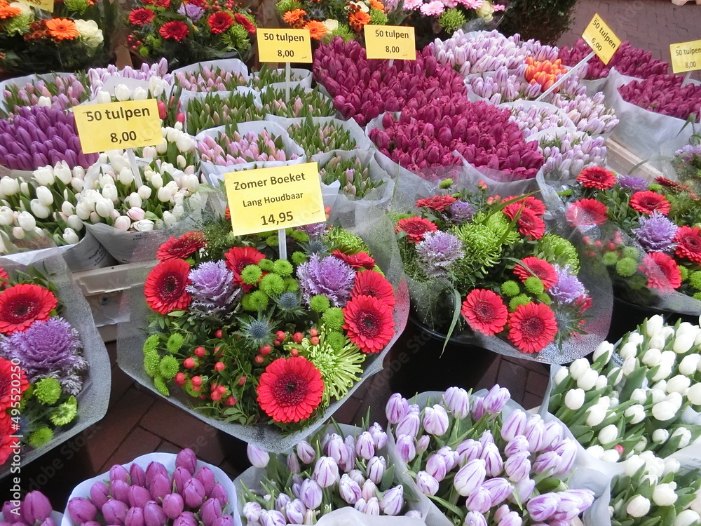 flower shop in the market