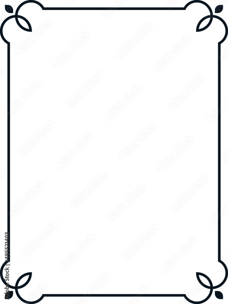 Vector A4 border frame. Blank background or book page. Simple rectangular billboard, poster, card, plaque, signboard, sticker, or label Vector A4 border frame. Blank background or book page. Simple rectangular billboard, poster, card, plaque, signboard, sticker, or label