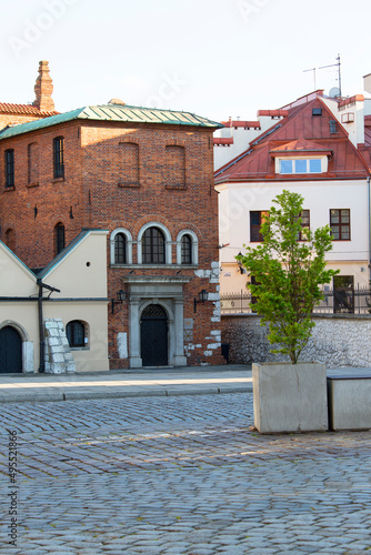 15th century Old Synagogue in Jewish quarter on Szeroka Street, Krakow, Poland photo