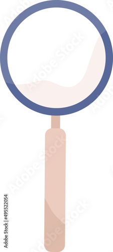 Magnifier Icon Cartoon Illustration