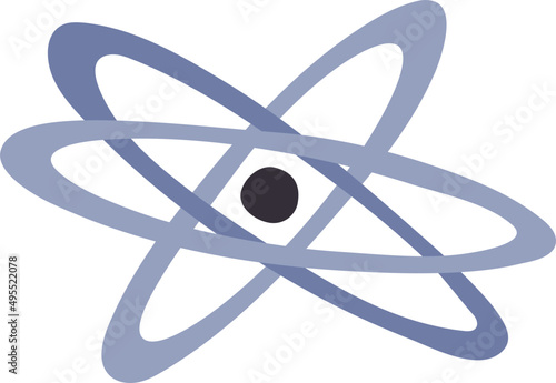 Atomic Motion Icon Cartoon Illustration