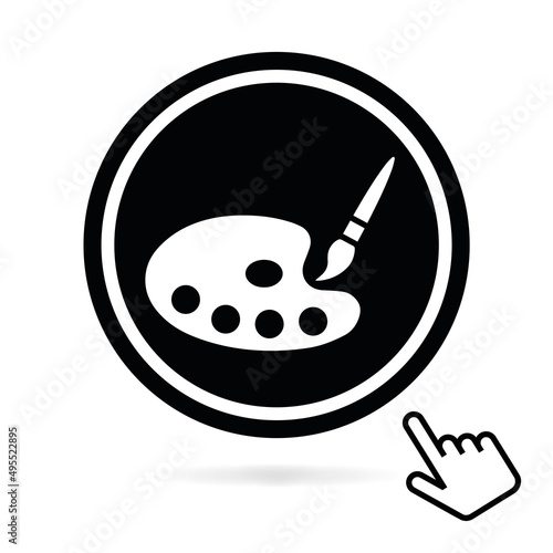Logo artiste peintre.