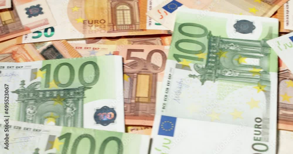 100 and 50 Euro banknotes from European monetary union. EUR currency, one hundred and fifty Euros 100 and 50 Euro banknotes from European monetary union. EUR currency, one hundred and fifty Euros
