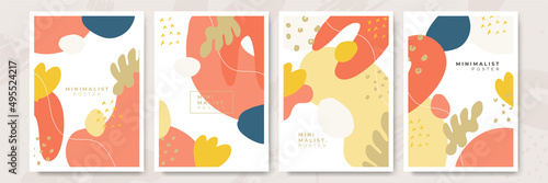 Set of abstract creative universal artistic templates. Good for poster, card, invitation, flyer, cover, banner, placard, brochure and other graphic design.