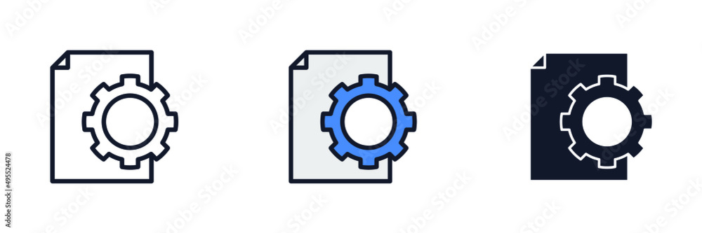 workflow icon symbol template for graphic and web design collection ...