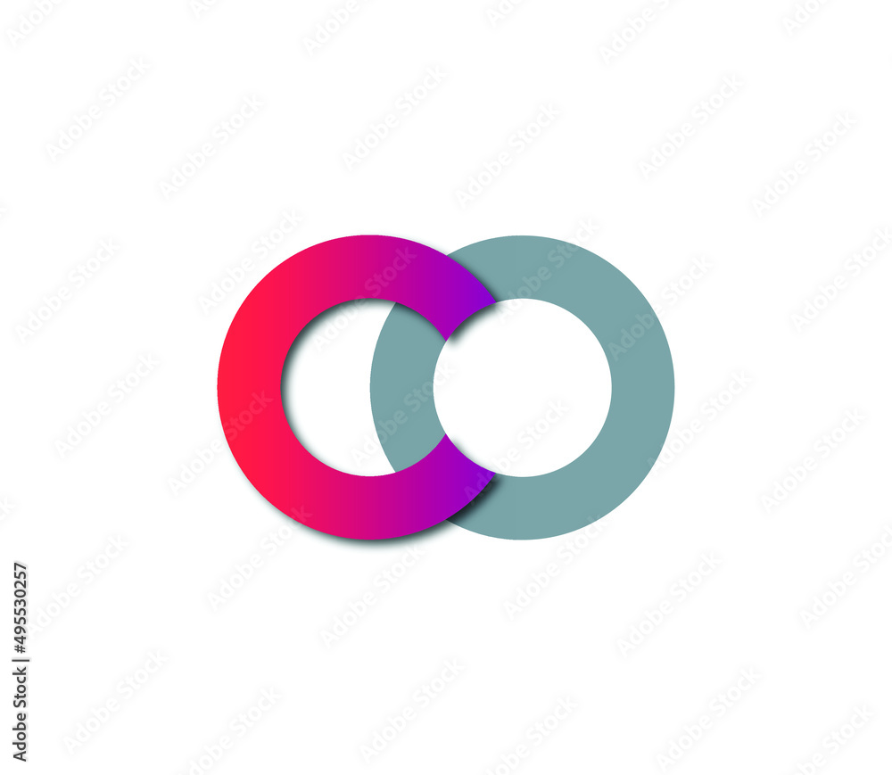 CO, OC Letter logo design template vector And icon CO, OC Letter logo design template vector And icon