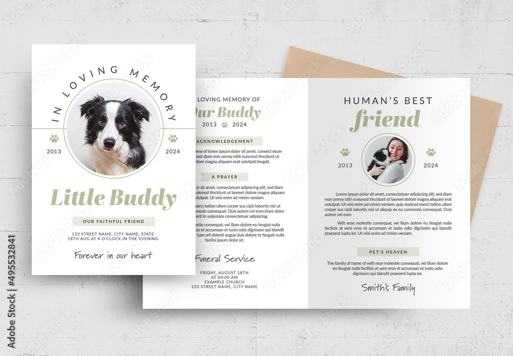 Memorial service best sale for dog