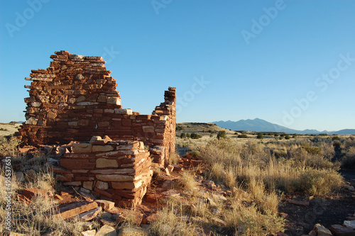 Ancient pueblo Indian ruins  Wupatki National Monument  Coconino County  Flagstaff  Arizona. 