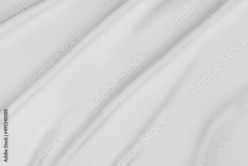 White silk satin background. Wave texture background