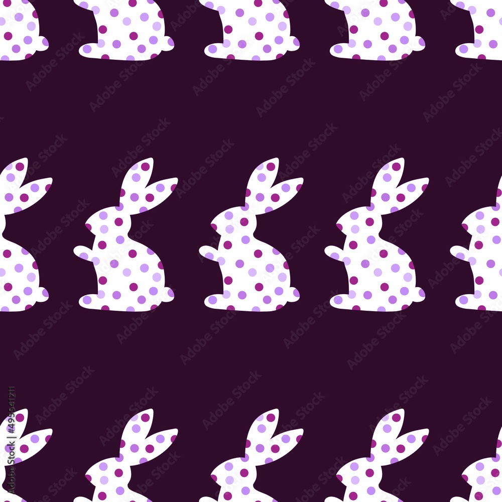 Easter seamless rabbit pattern for fabrics and textiles and packaging and Christmas gifts and kids Easter seamless rabbit pattern for fabrics and textiles and packaging and Christmas gifts and kids