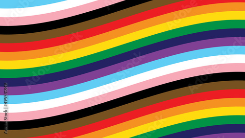 Pride Rainbow Background. Vector Background with Rainbow Stripe Pattern for LGBTQ Pride Month