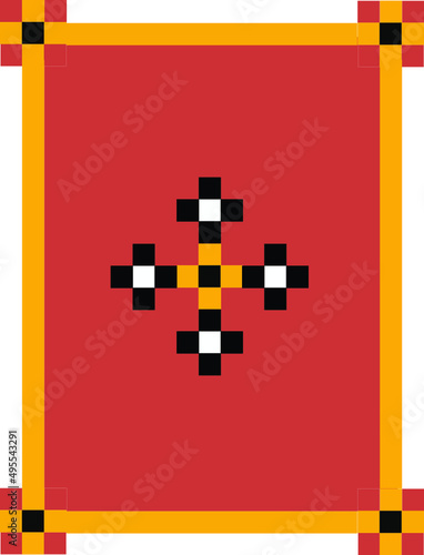 Traditional Berber symbol Geometrical and decorations seamless pattern