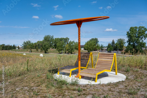 Frédéric-Back Park new area inaugurated in summer 2021 (the Plaine Est) in Montreal, Canada