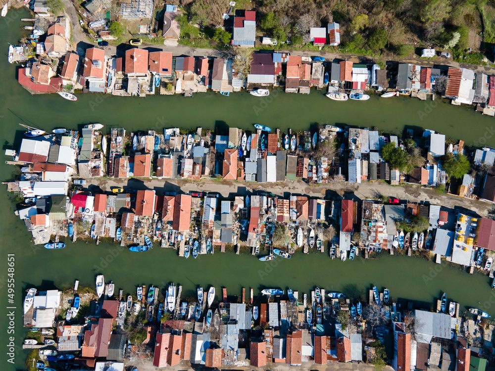 Aerial view of Fishing Village Chengele Skele, Bulgaria Aerial view of Fishing Village Chengele Skele, Bulgaria
