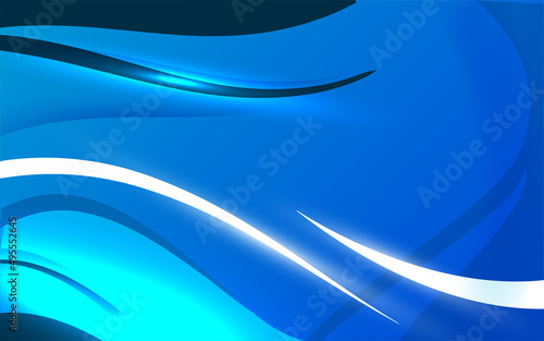 Modern blue shapes background vector. New Shape abstract backrgound. Blue wave abstract background vector.