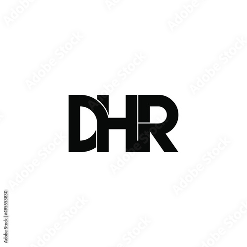 dhr letter original monogram logo design Free Download dhr letter original monogram logo design - GFXLoad