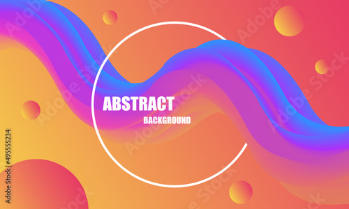 Abstract summer fluid wave background, Fluid gradient composition, Vector abstract background texture design, Poster, Web, Landing, Page, Cover, Ad, Greeting, Card.
