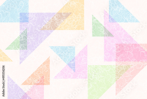 和紙　カラフル　模様　背景