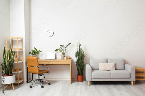 Interior of light living ro...