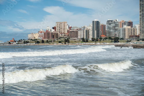 Mar del Plata skyline , and beaches  © altzaga