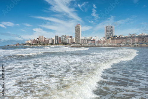 Marine landscape , Skyscrapers Mar del Plata , Argentina