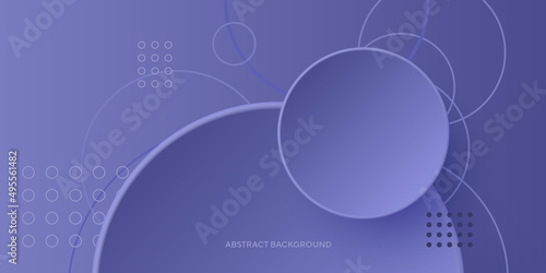 Abstract geometric background with purple (very peri) gradient circle background