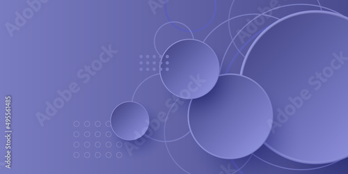 Abstract geometric background with purple (very peri) gradient circle background
