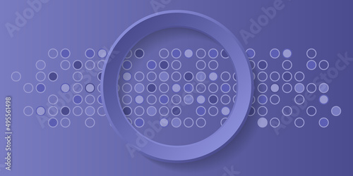 Abstract geometric background with purple (very peri) gradient circle background